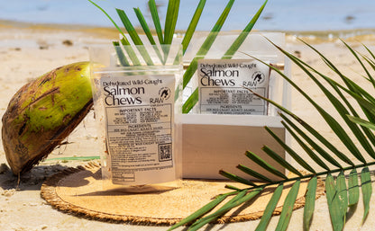 Raw Instincts - Wild-Caught Salmon Chews – 2oz Omega-Rich Treat for Cats & Dogs