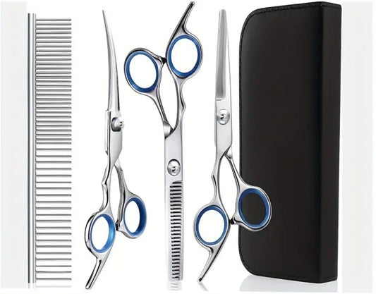 Professional 5 in 1 Dog Grooming Scissors Set