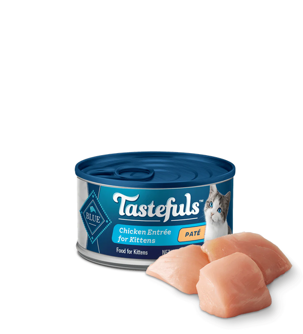 Blue Buffalo Tastefuls Kitten Chicken Pate Entree Wet Cat Cans (3oz)