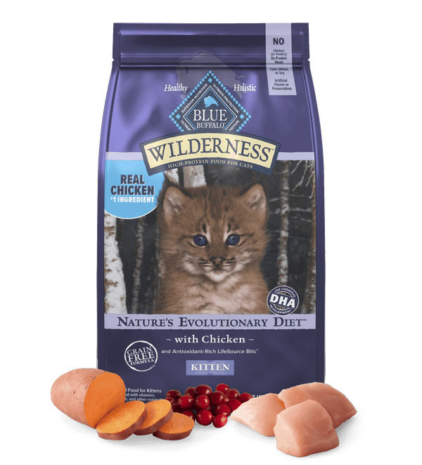 Blue Buffalo Wilderness Kitten Chicken Recipe Dry Cat Food