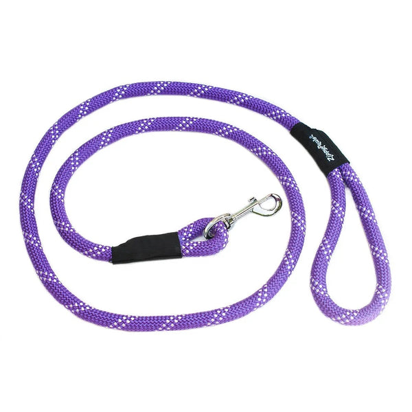 Zippy Paws Climbers' Rope Leash Purple 6ft